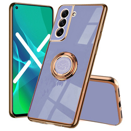 Obal na mobil pre Samsung Galaxy S21 FE, Electro Ring, modré