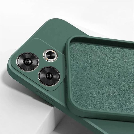 Obal na mobil pre Xiaomi Poco F6, Silicone Lite, zelený