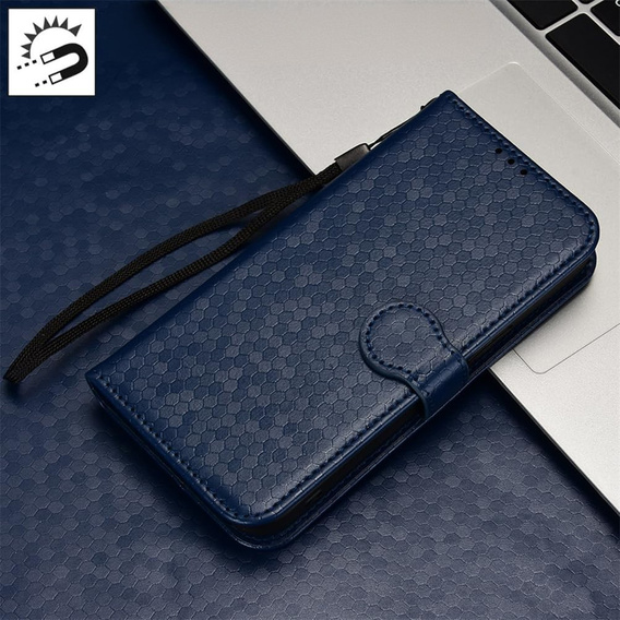 Flipové puzdro pre Samsung Galaxy M15 5G, Wallet Rhombus, modré