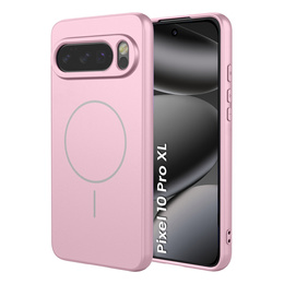 Silikónové puzdro pre Google Pixel 10 Pro XL, pre MagSafe, ružové