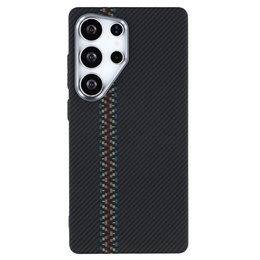 Puzdro pre Samsung S25 Ultra, Carbon Fiber MagSafe, čierne