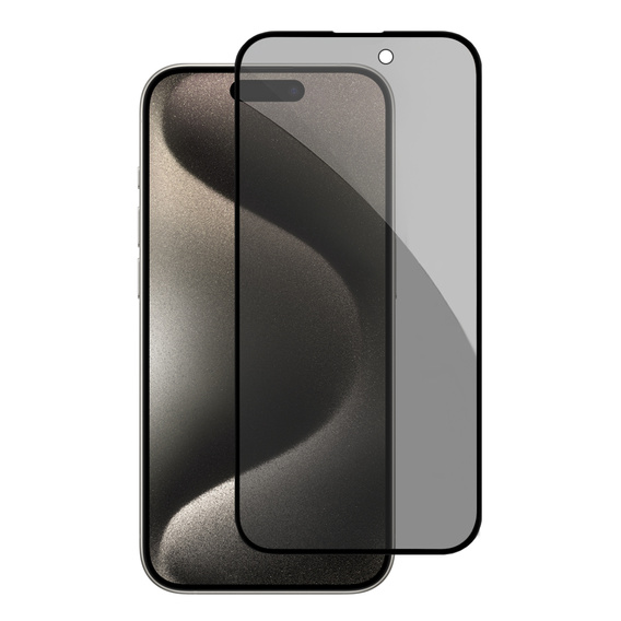 2x tvrdené sklo na ochranu súkromia pre iPhone 15 Pro, ERBORD Anti-Spy