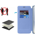 Klapkové puzdro pre Samsung Galaxy S25 Edge, RFID Wallet MagSafe CamShield, modré