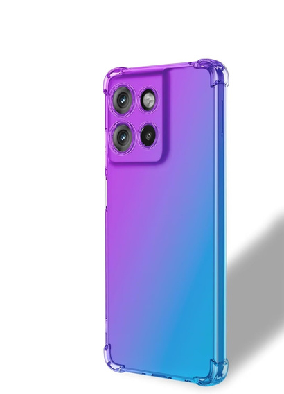 Puzdro pre Motorola Moto G15 / Motorola Moto G15 Power, Gradient Dropproof, Fialová / modrá
