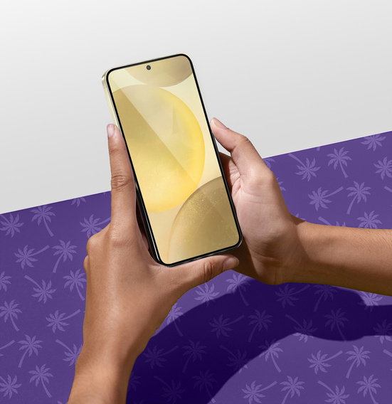 Tmavé sklo na ochranu súkromia Shy Palm pre Samsung Galaxy S24+ Plus