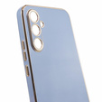 Puzdro pre Samsung Galaxy A25 5G, Glamour CamShield, modré  + 9H sklo