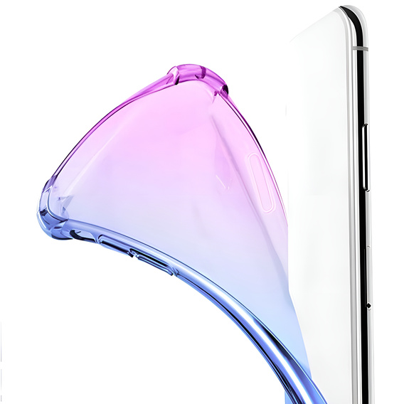 Puzdro pre Realme 14 Pro 5G, Gradient Dropproof, Fialová / modrá