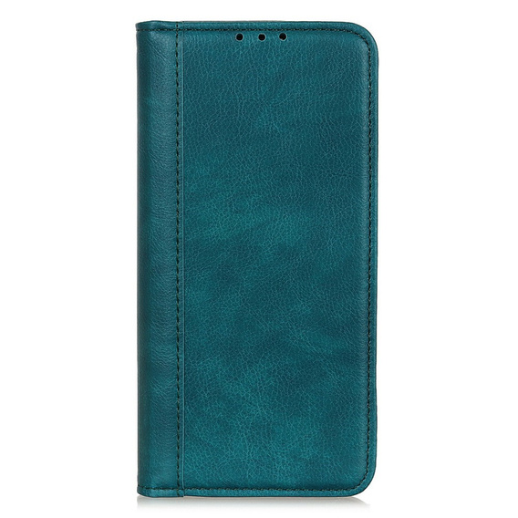 Obal na mobil pre Samsung Galaxy A26, Wallet Litchi Leather, zelený