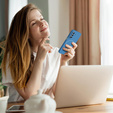 Silikónové puzdro pre Samsung Galaxy A17 5G, pre MagSafe, modré