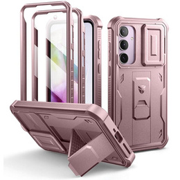 Obrnené puzdro pre Samsung Galaxy A55, Dexnor Full Body (Two Frames), ružové