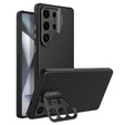 Puzdro pre Samsung Galaxy S25 Ultra, pancierované Nillkin, Carboprof Case, pre Magsafe, čierne