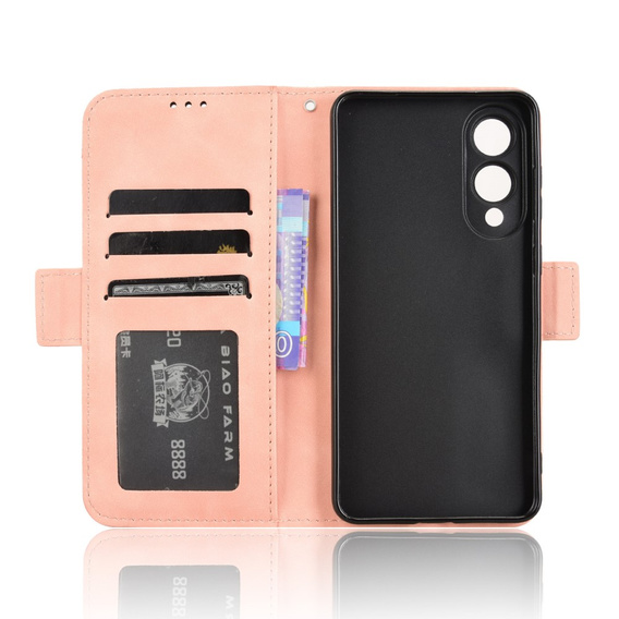 Klapkové puzdro pre Samsung Galaxy S25 Edge, Card Slot, ružové