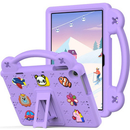 Detské puzdro pre Lenovo Tab M10 10.1 Gen 3 TB-328FU/TB-328XU, Cute Patterns, so stojanom, fialové