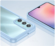 Obal na mobil pre Samsung Galaxy A25 5G, Fusion Hybrid, transparentné / modré + 9H sklo