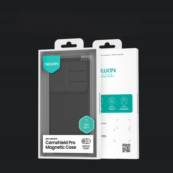 Puzdro Nillkin pre Samsung Galaxy S25+ Plus, CamShield Pro MagSafe, čierne