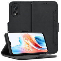 Klapkové puzdro pre Oppo A38 4G / Oppo A18 4G, Card Slot, čierne