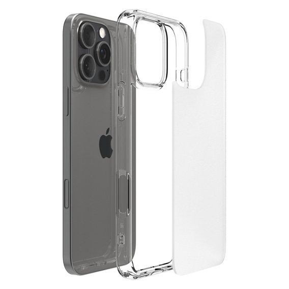 Puzdro Spigen pre iPhone 16 Pro Max, Ultra Hybrid, priehľadné + tvrdené sklo 9H