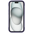 Puzdro pre iPhone 15 Plus, ERBORD Armor Mag, fialové