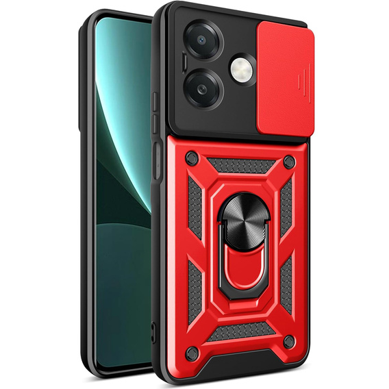 Obal na mobil pre Oppo A40 / Oppo A40m, CamShield Slide, červené