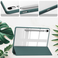 Puzdro pre Samsung Galaxy Tab S9 FE / S10 FE, Smartcase Hybrid, so slotom na stylus, tmavozelené