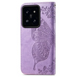 Klapkové puzdro pre Xiaomi 14T Pro, Butterfly, fialové
