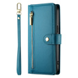 Klapkové puzdro pre Samsung Galaxy A56 5G, Wallet Zipper Pocket, modré
