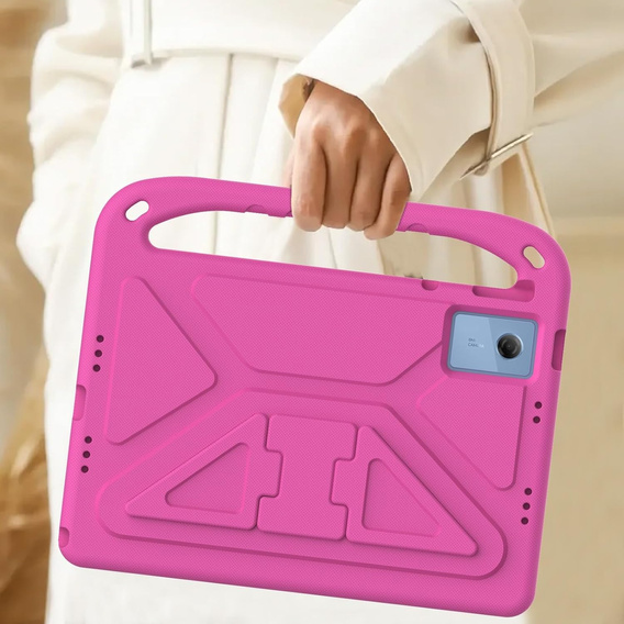 Detské puzdro pre Lenovo Tab M11, detské puzdro s rukoväťou, čierne