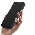 Puzdro Dux Ducis pre iPhone Air, Skin X Pro, s chlopňou, pre MagSafe, čierne
