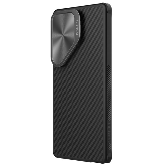 Puzdro pre Samsung Galaxy S25 Ultra, pancierované Nillkin, Carboprof Case, pre Magsafe, čierne