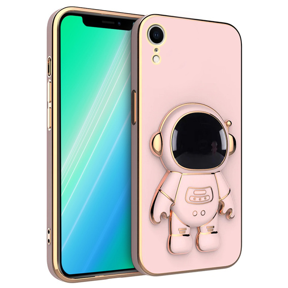 Obal na mobil pre iPhone XR, Astronaut, ružové