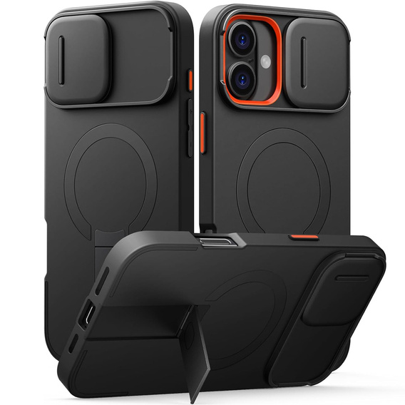 Puzdro pre iPhone 12 / 12 Pro, Suritch Shockproof, pre MagSafe, čierne
