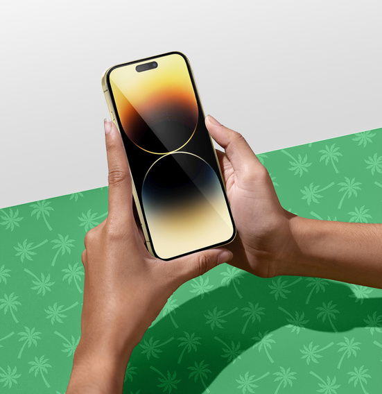 5D Full Glue Smart Palm tvrdené sklo pre iPhone 14 Pro