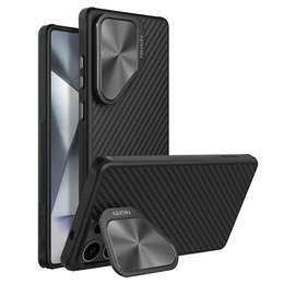 Puzdro pre Samsung Galaxy S25 Ultra, pancierované Nillkin, Carboprof Case, pre Magsafe, čierne