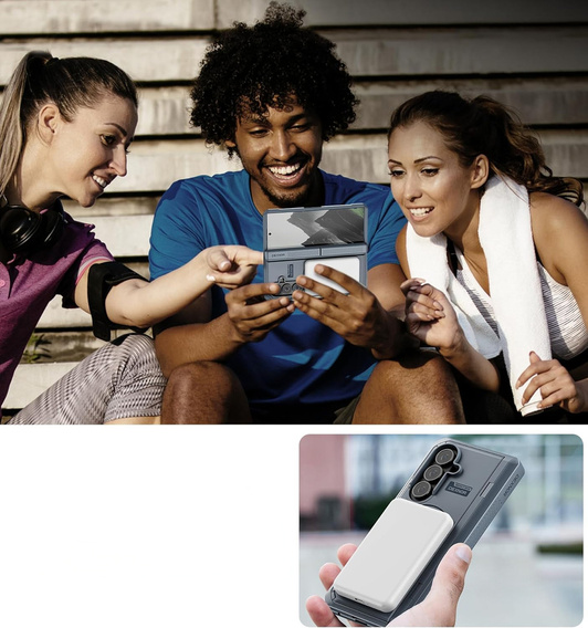 Dexnor Magnetické pancierované puzdro s dvojitou základňou pre Samsung Galaxy Z Fold7