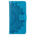 Klapkové puzdro pre Oppo A17, Mandala, modré