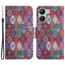 Klapkové puzdro pre Xiaomi Redmi 13C / Poco C65, Wallet, Kaleidoscope, pestrofarebný