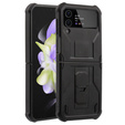 Pancierované puzdro pre Samsung Galaxy Z Flip 4 5G, Dexnor Clip Holder, čierne