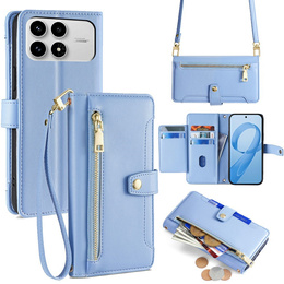 Flipové puzdro so zipsovým vreckom pre Xiaomi Poco F8 Pro