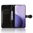 Klopové puzdro pre Oppo Reno 14, Wallet Rhombus, čierne