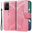 Klapkové puzdro pre Xiaomi Redmi Note 12S, Butterfly, ružové