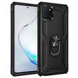 Pancierované obal na mobil pre Samsung Galaxy Note 10 Lite, Nox Case Ring, čierne