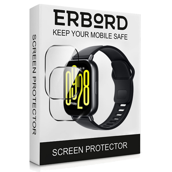 2x hybridné sklo ERBORD pre Xiaomi Redmi Watch 5 Active