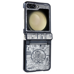 Puzdro pre Samsung Galaxy Z Flip 5 5G, Mechanical Legend, čierne