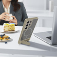 Puzdro pre Samsung Galaxy S25 Ultra, Kickstand Matt Case, pre MagSafe, sivé