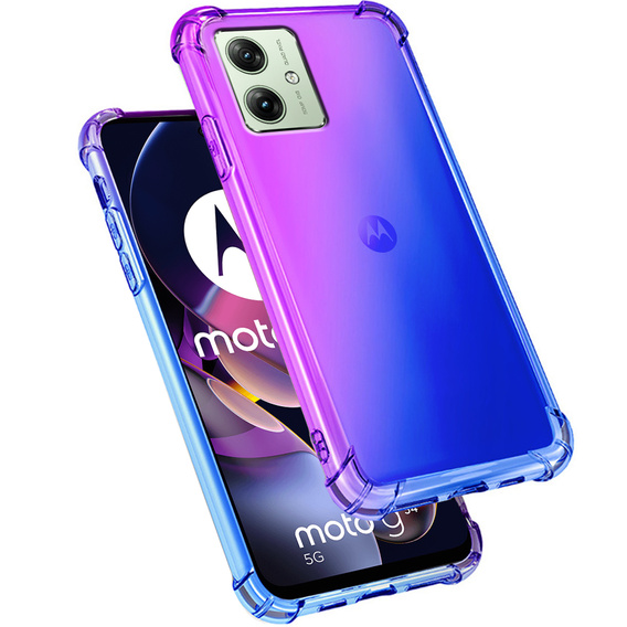 Puzdro pre Motorola Moto G54 5G, Gradient Dropproof, Fialová / modrá