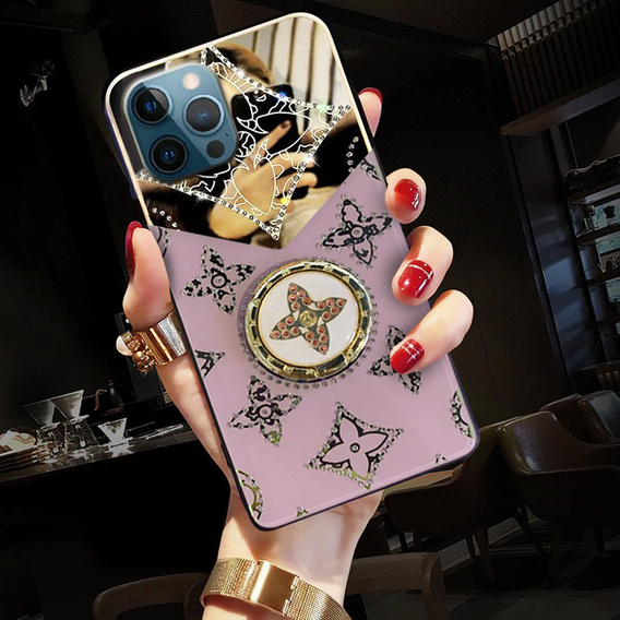 Fashion Obal na mobil pre iPhone 13 Pro, fialové