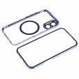 Magnetické puzdro Dual Glass MagSafe pre iPhone 16, modré