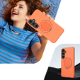 Puzdro MagSafe s podstavcom pre Samsung Galaxy A57 5G, oranžové