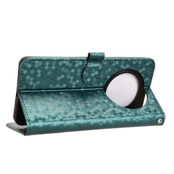 Flipové puzdro pre Oppo Reno 12FS / 12F, Wallet Rhombus, zelený