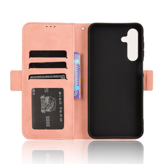 Klapkové puzdro pre Samsung Galaxy A16, Card Slot, ružové